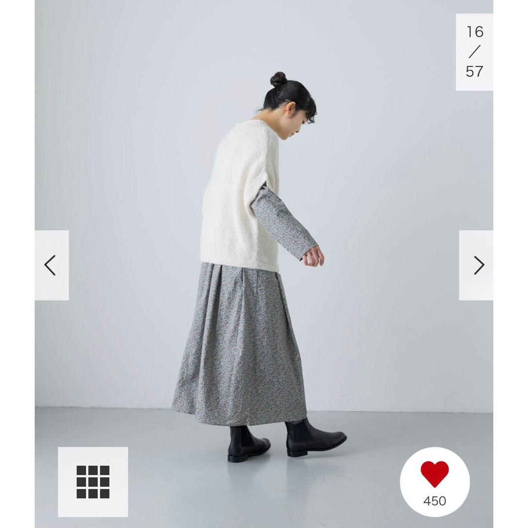 かぐれ - 新品タグ付◉ BLUE GRAY かぐれ コットン小花柄2WAY かぐれ - 新品タグ付◉ BLUE GRAY かぐれ コットン小花柄2WAY