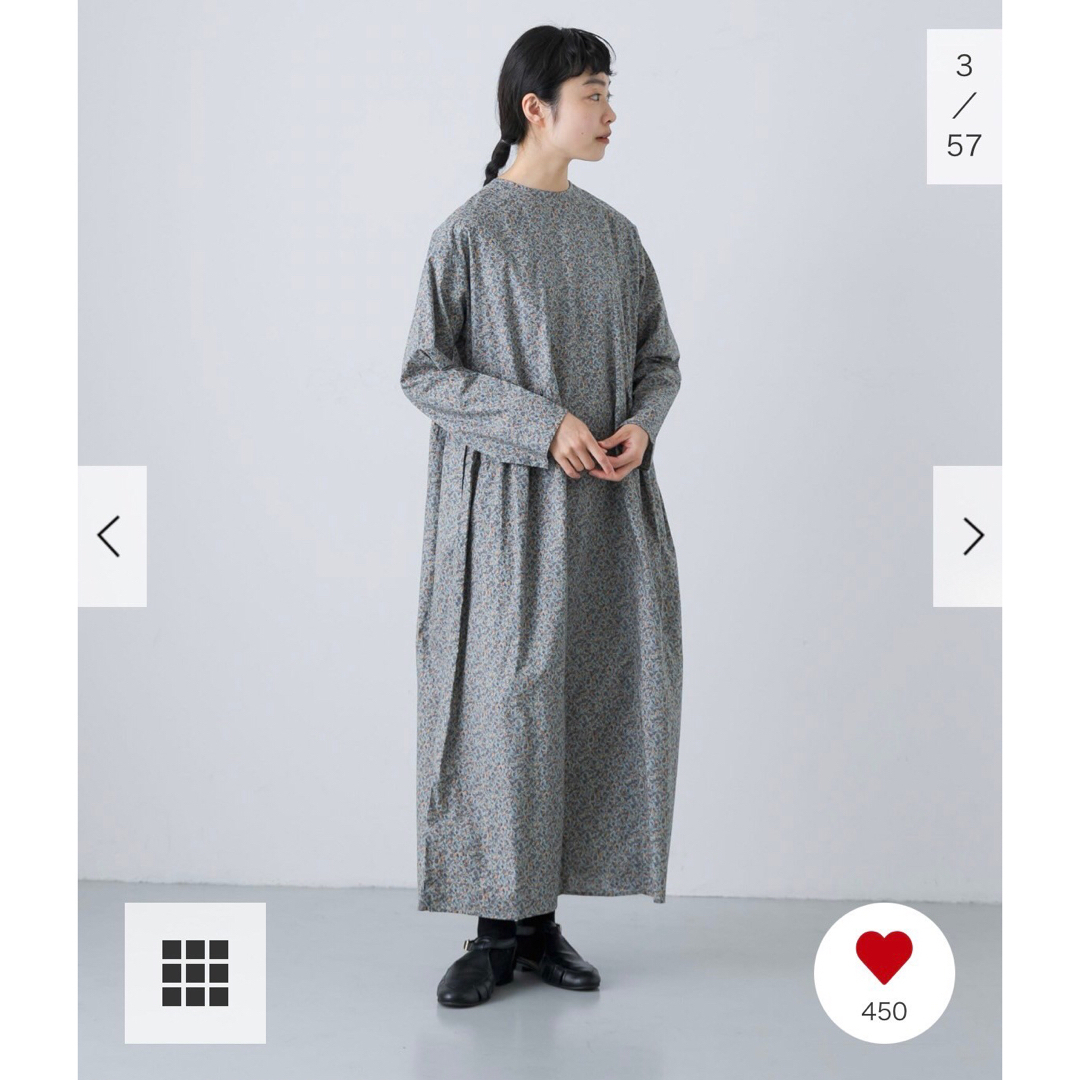 かぐれ - 新品タグ付◉ BLUE GRAY かぐれ コットン小花柄2WAY かぐれ - 新品タグ付◉ BLUE GRAY かぐれ コットン小花柄2WAY