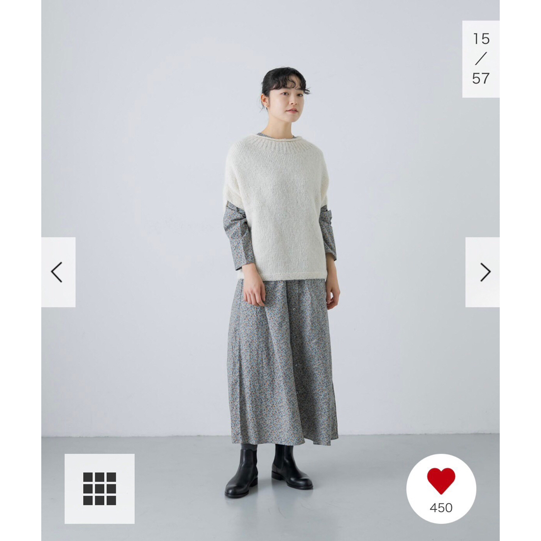 かぐれ - 新品タグ付◉ BLUE GRAY かぐれ コットン小花柄2WAY かぐれ - 新品タグ付◉ BLUE GRAY かぐれ コットン小花柄2WAY