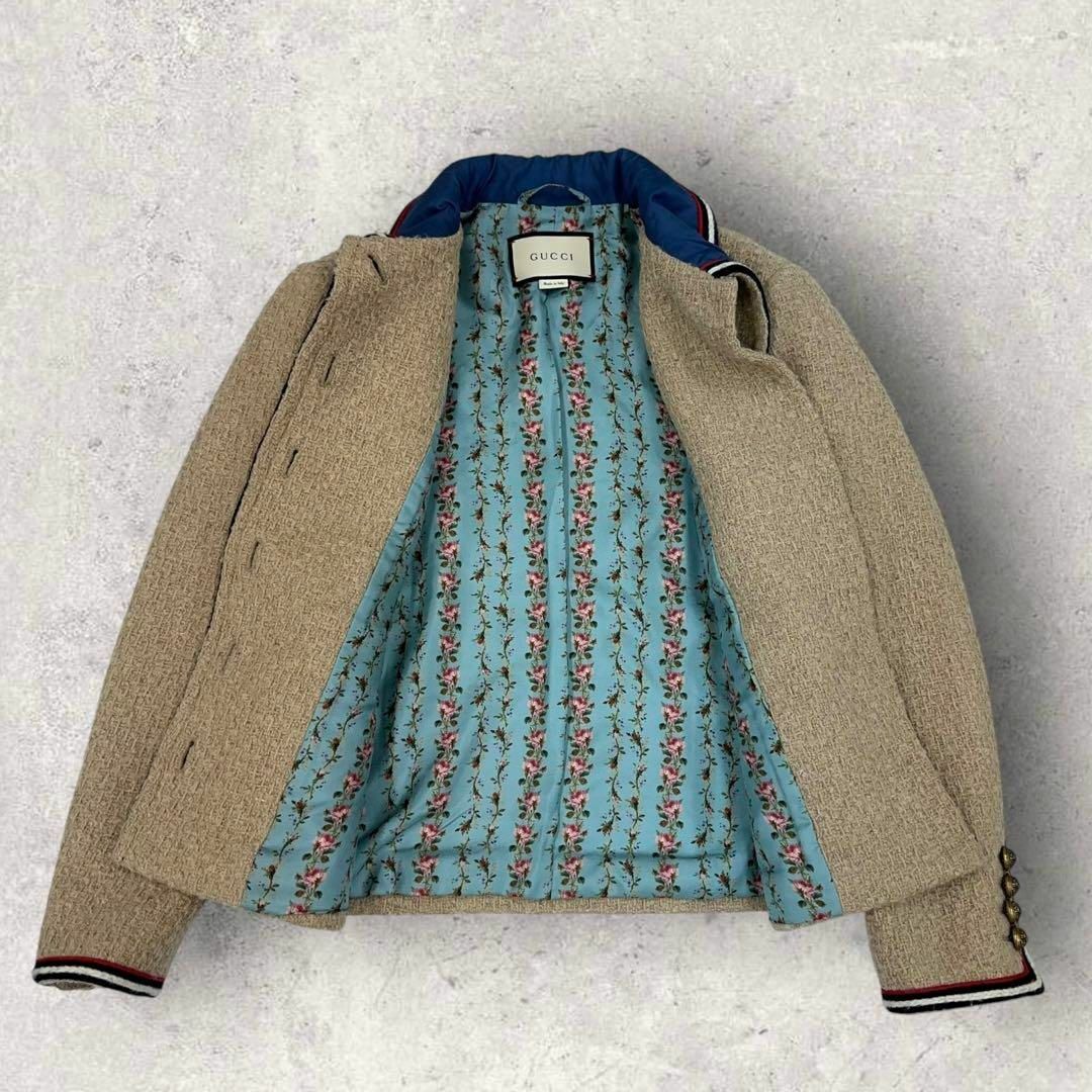 GUCCI - 10469【美品・モヘヤ入り】グッチ☆金ボタン付き GUCCI - 10469【美品・モヘヤ入り】グッチ☆金ボタン付き
