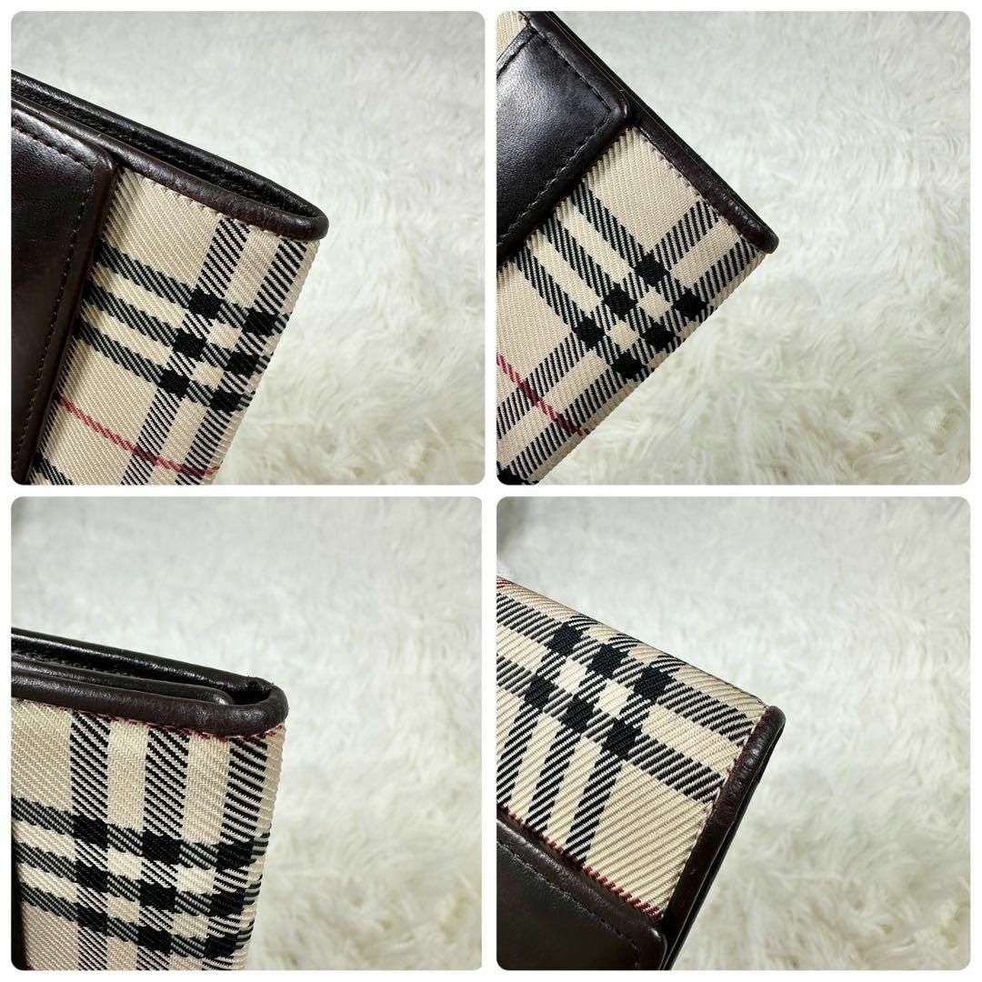 美品 BURBERRY LONDON 折り財布 がま口財布 ノバチェック 美品 BURBERRY LONDON 折り財布 がま口財布 ノバチェック