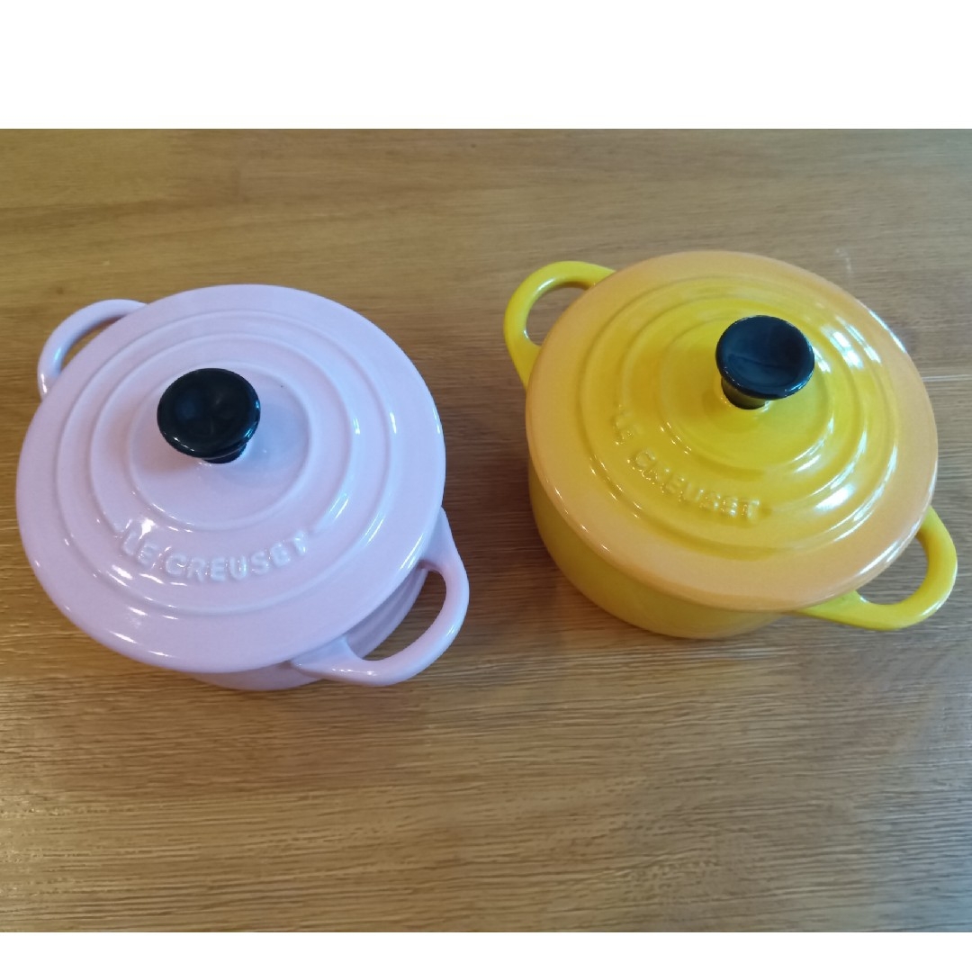 LE CREUSET(ルクルーゼ)のル・クルーゼ　プチココット　2個セット インテリア/住まい/日用品のキッチン/食器(食器)の商品写真