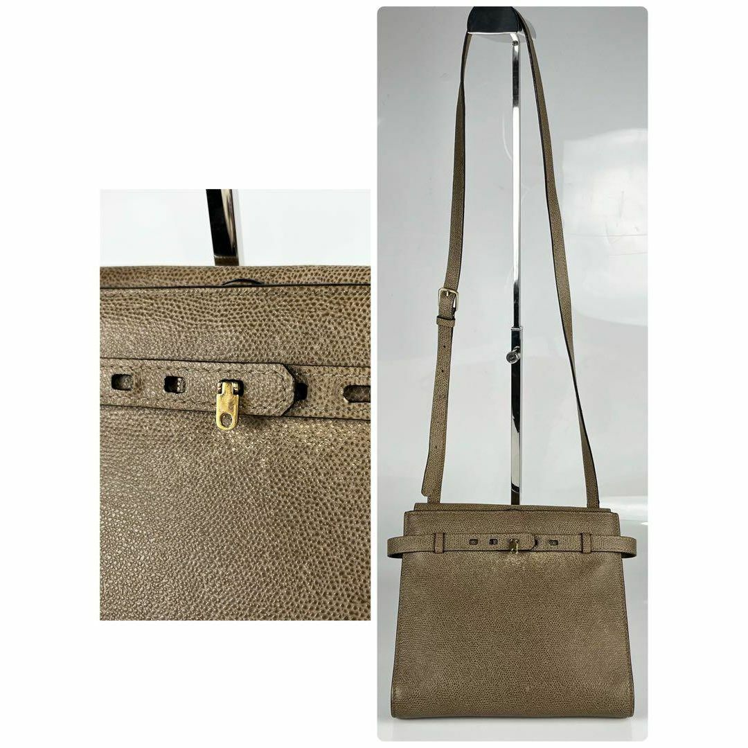 Valextra - 【極美品】Valextra トラッコリーナ 斜め掛け