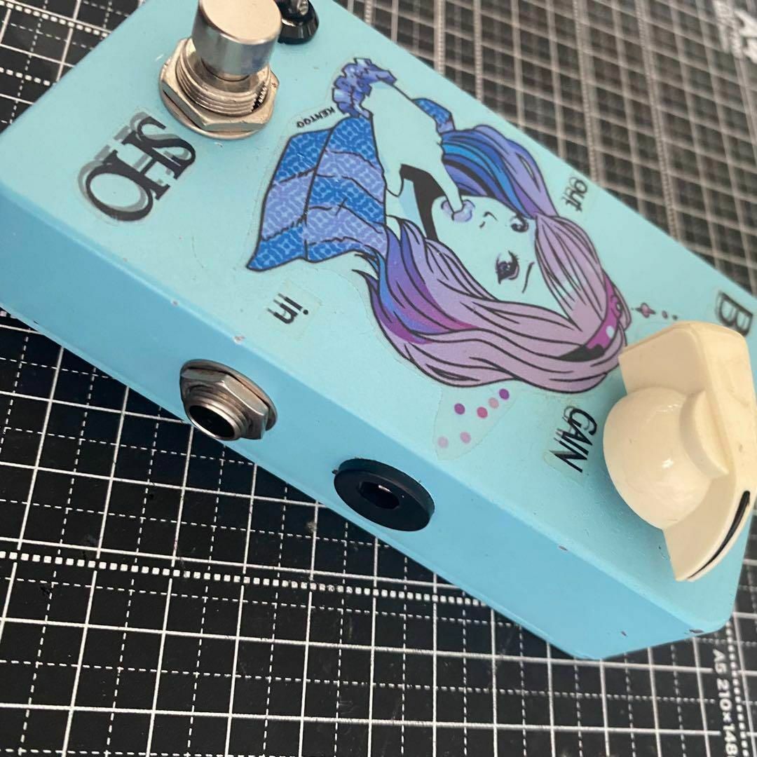 SHO ブースター 水色 個人ビルダー制作コンパクトエフェクター