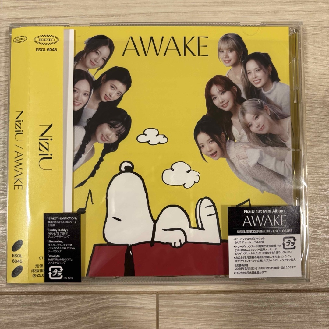 NiziU - 【開封のみ未再生】NiziU AWAKE スヌーピー 期間生産 NiziU - 【開封のみ未再生】NiziU AWAKE スヌーピー 期間生産