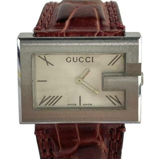 GUCCI - GUCCI(グッチ) 腕時計 - 100L レディース 型押し加工 GUCCI - GUCCI(グッチ) 腕時計 - 100L レディース 型押し加工