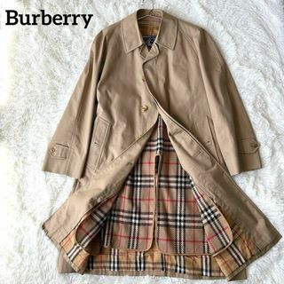 BURBERRY - バーバリー ステンカラーコート 紺 15212m 英国j製 BURBERRY - バーバリー ステンカラーコート 紺 15212m 英国j製