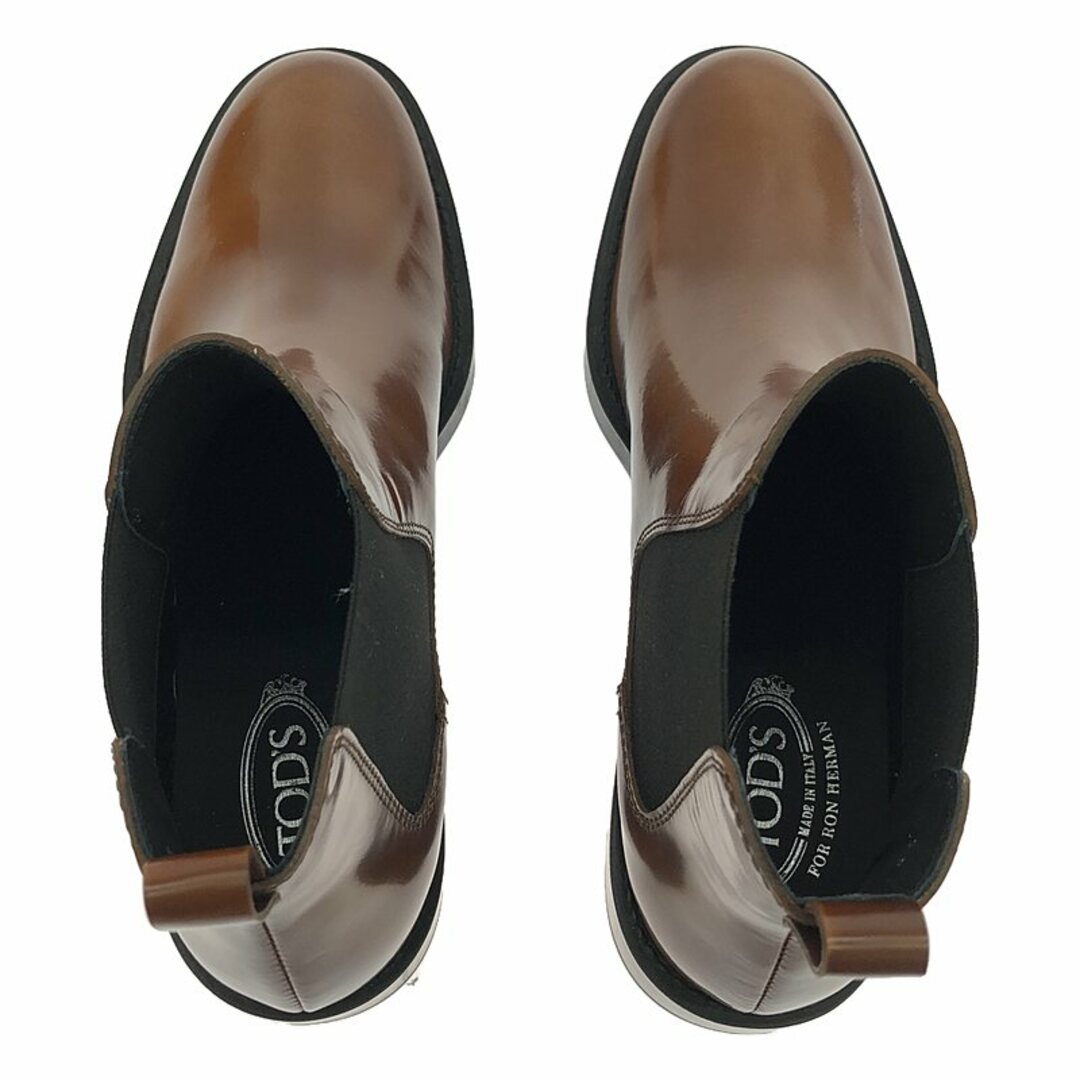 TOD'S(トッズ)の【新品】  TOD'S / トッズ | Ron Herman 別注 Side Gore Leather Chelsea Boots サイドゴア レザー チェルシーブーツ | 36 | ブラウン | レディース レディースの靴/シューズ(ブーツ)の商品写真