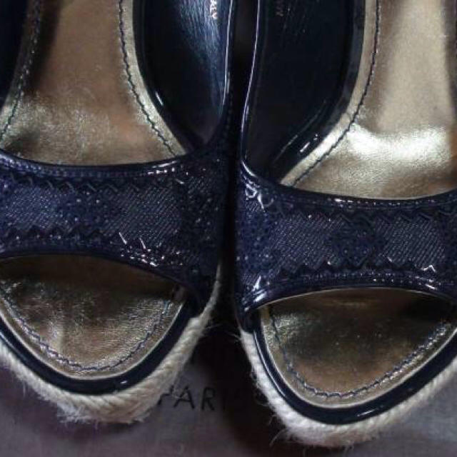 LOUIS VUITTON(ルイヴィトン)のルイヴィトン モノグラムウェッジソールサンダル 36 極美品 希少 レディースの靴/シューズ(サンダル)の商品写真