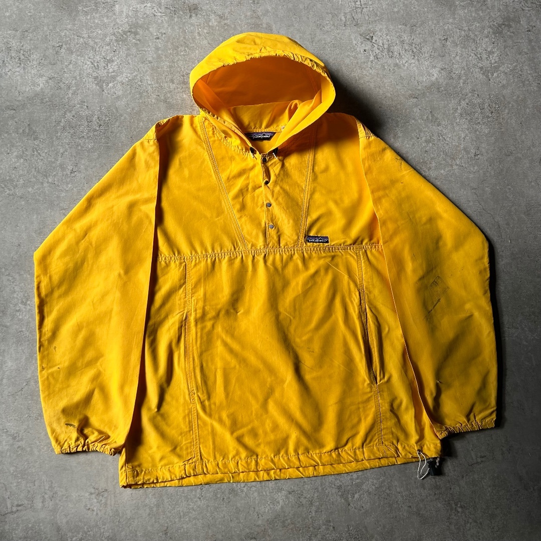 patagonia - 80s パタゴニア バギーズプルオーバー イエロー XL patagonia - 80s パタゴニア バギーズプルオーバー イエロー XL