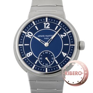LOUIS VUITTON ルイ・ヴィトン タンブール オトマティック スティール ブルー W1ST20【中古】