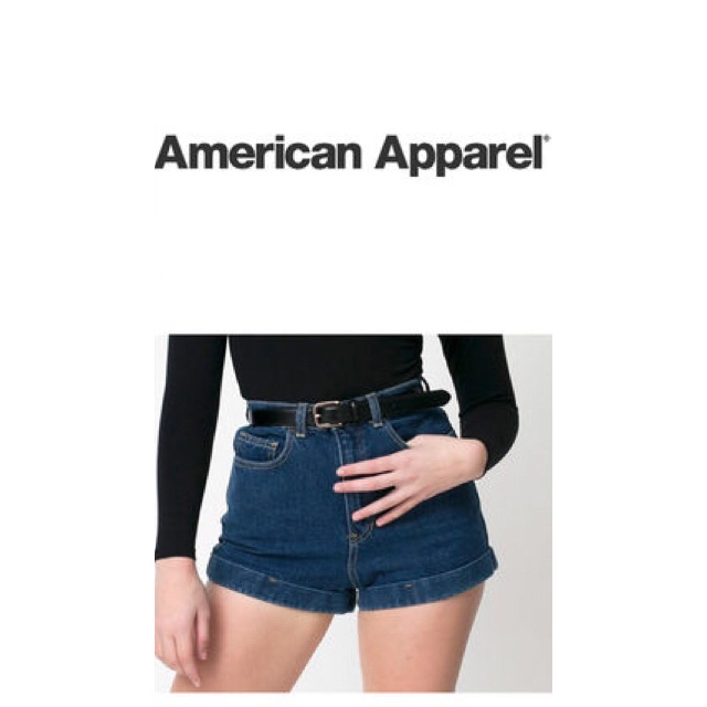 Americanapparel アメアパ ハイウエストショーパン