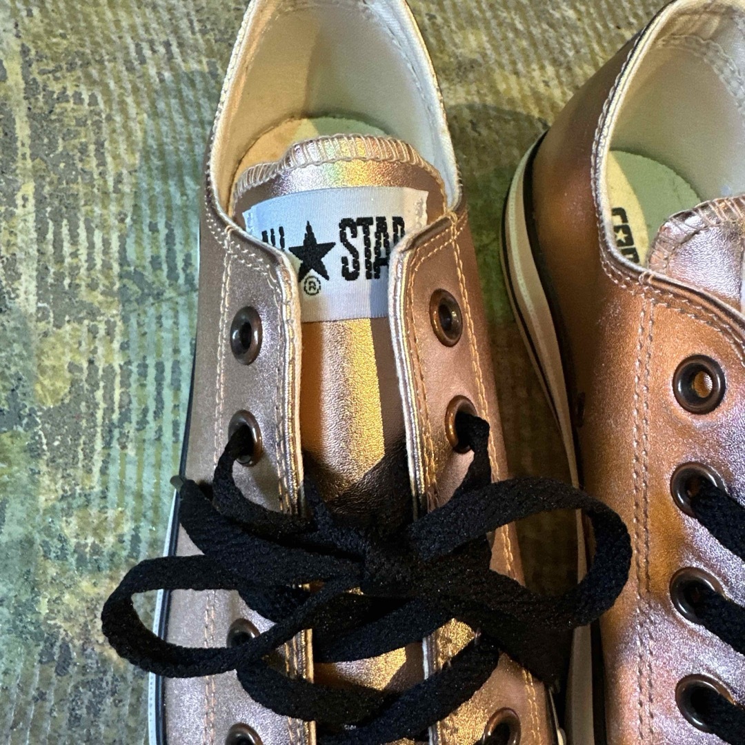 ALL STAR（CONVERSE）(オールスター)の激レア 美品 コンバース ブロンズ メタリック ゴールド オールスター 26.5 メンズの靴/シューズ(スニーカー)の商品写真