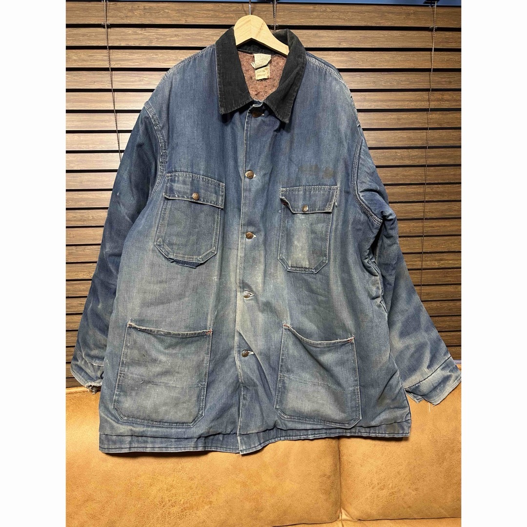 J.C.PENNEY - 古着 BIG MAC XXL 70年代 デニムカバーオールの J.C.PENNEY - 古着 BIG MAC XXL 70年代 デニムカバーオールの
