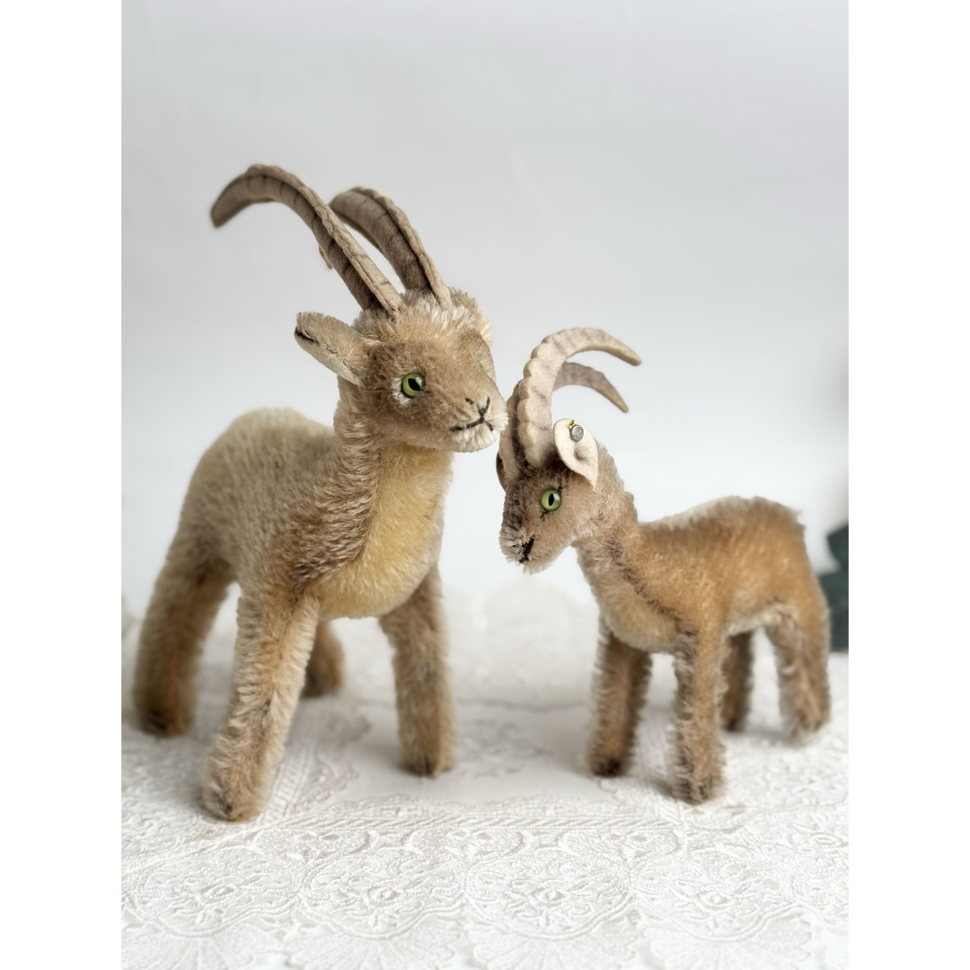 Steiff - シュタイフ★Rocky Capricorn Goat★山羊のロッキー 2体セット