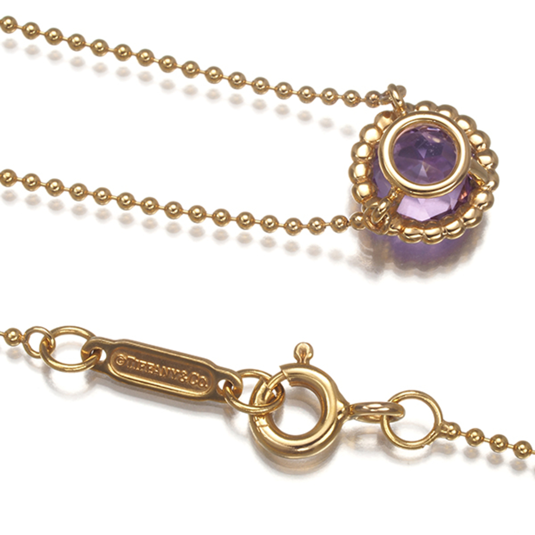Tiffany & Co. - ティファニー ネックレス アメジスト K18PG の Tiffany & Co. - ティファニー ネックレス アメジスト K18PG の