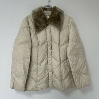 【GRADE】グレード　ダウンコート　アウター　ベージュ系　ファー　フェザー　レディース(その他)