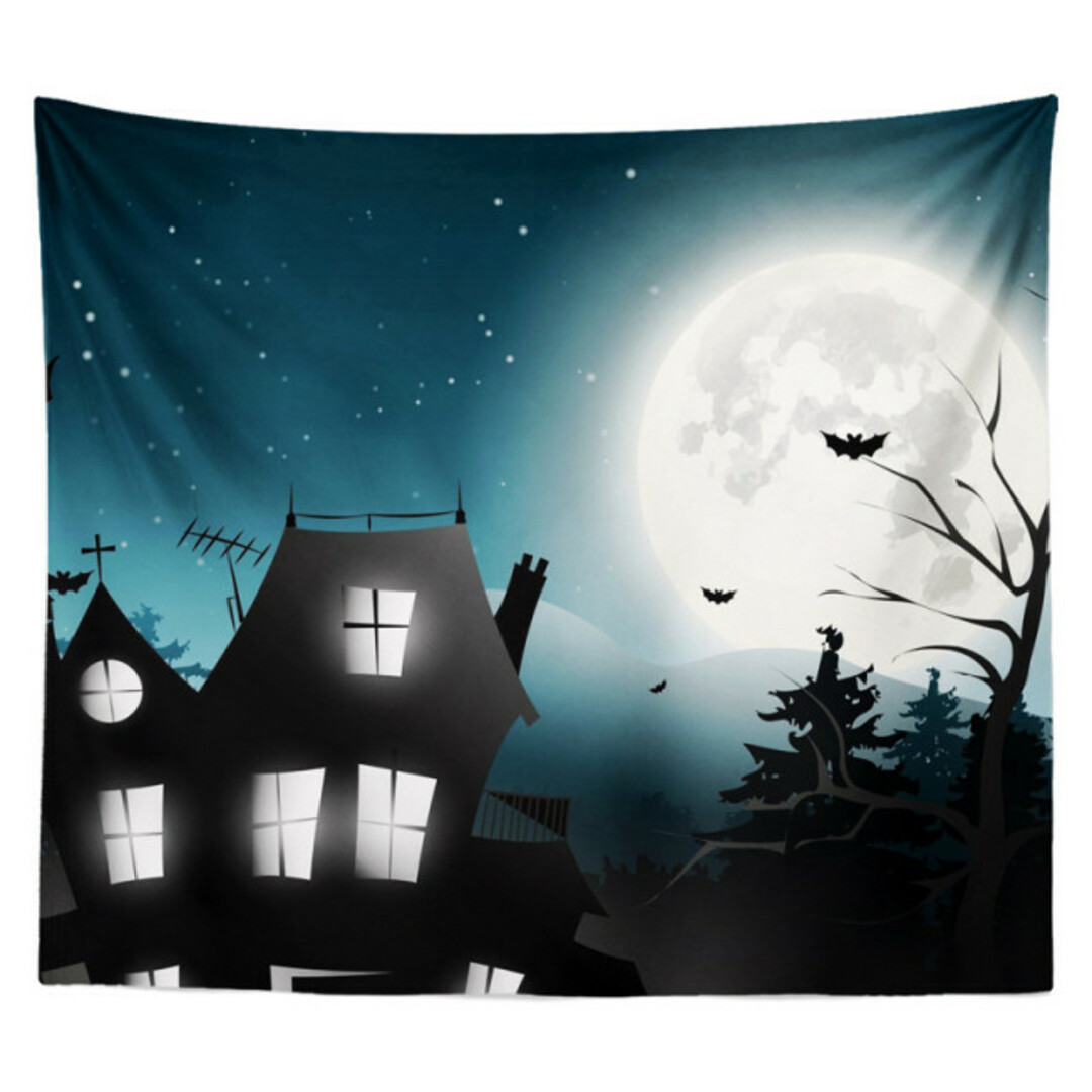 ハロウィン Halloween 100〜150cm タペストリー　インテリア インテリア/住まい/日用品のインテリア小物(その他)の商品写真