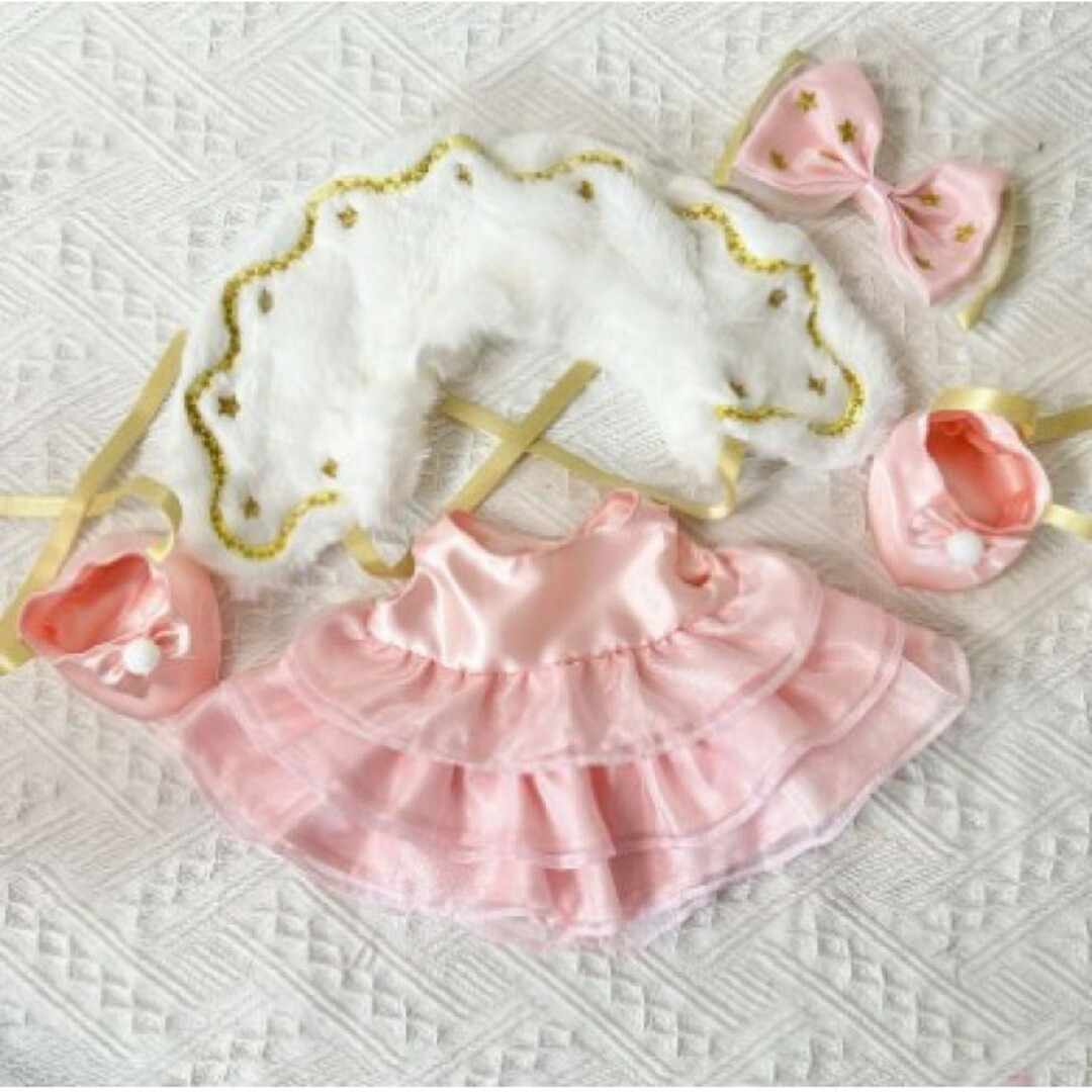 リーナベル ぬいぐるみ ステラルー コスチューム 着せ替え Sサイズ ピンク エンタメ/ホビーのおもちゃ/ぬいぐるみ(キャラクターグッズ)の商品写真