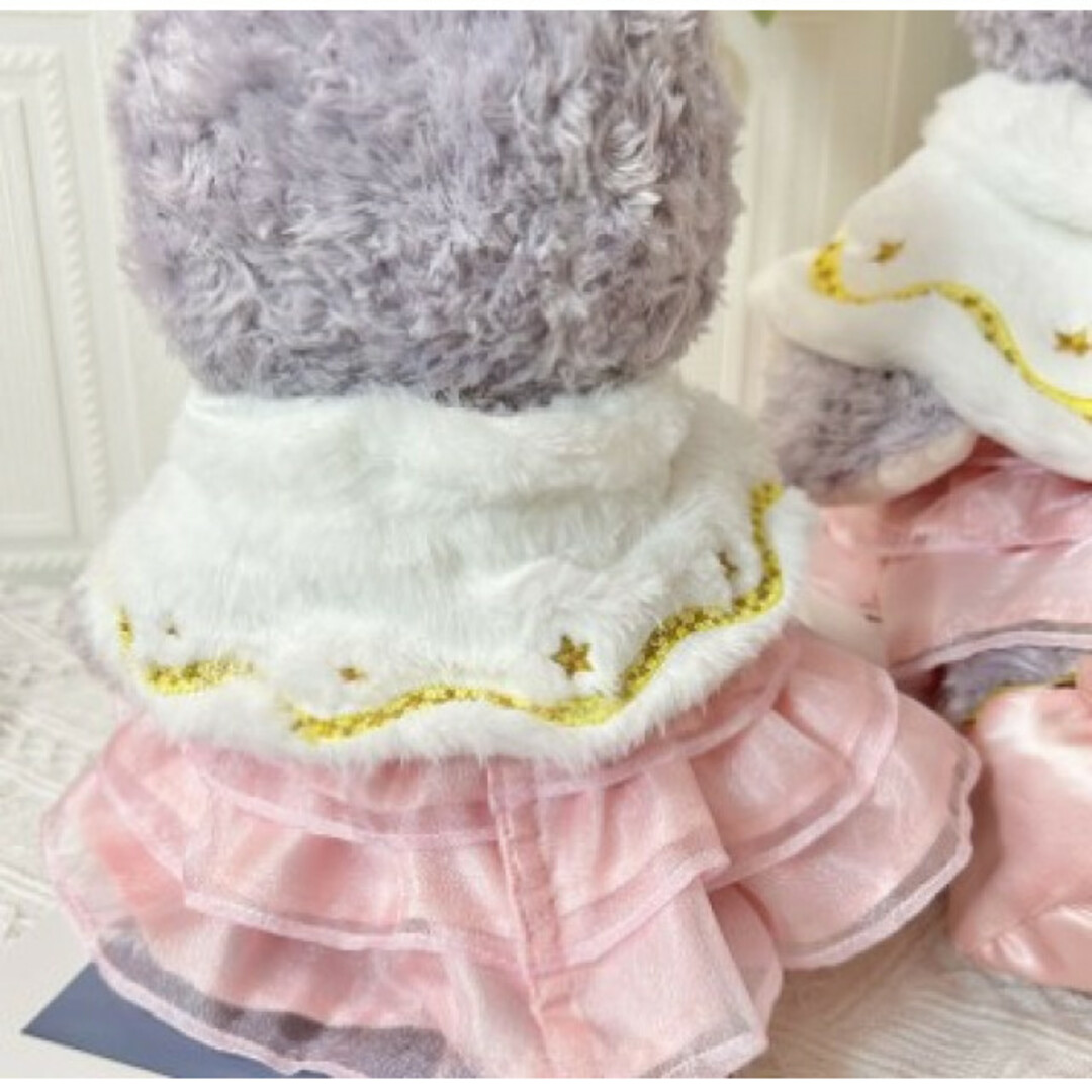 リーナベル ぬいぐるみ ステラルー コスチューム 着せ替え Sサイズ ピンク エンタメ/ホビーのおもちゃ/ぬいぐるみ(キャラクターグッズ)の商品写真