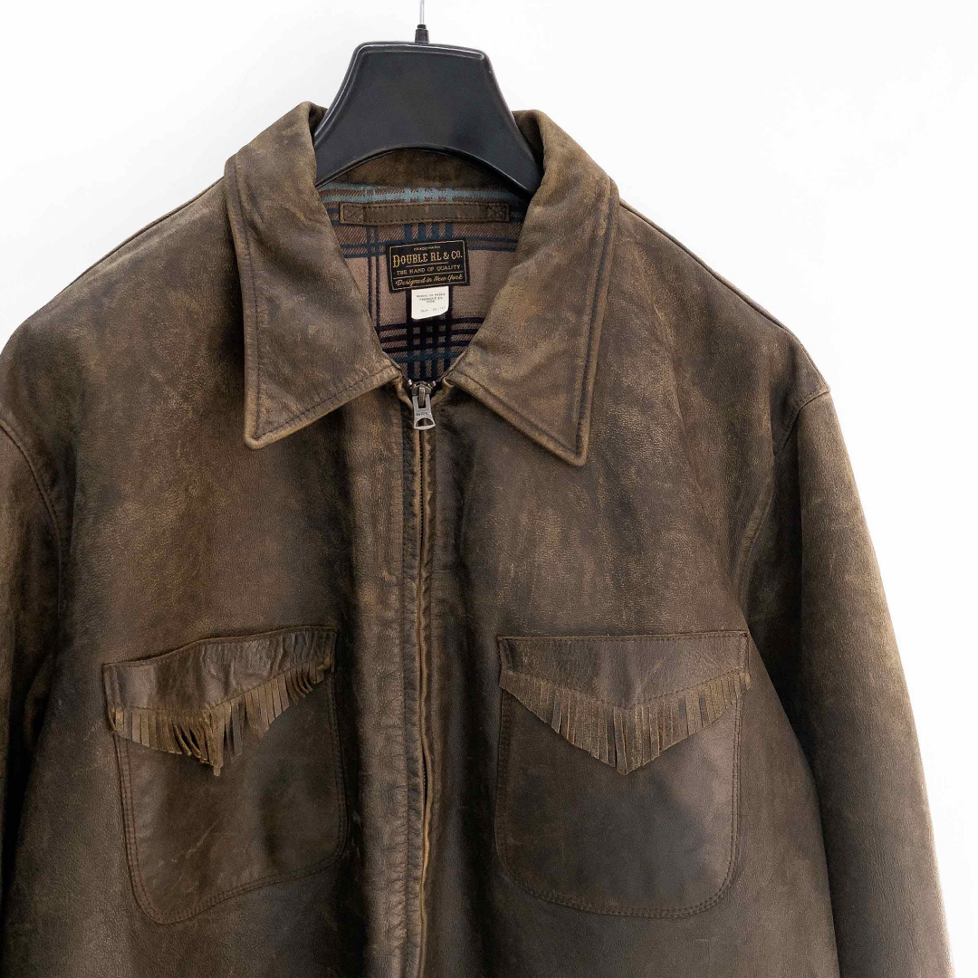 RRL - 24FW RRL 新品 フリンジ レザー ジャケット ダブルアール RRL - 24FW RRL 新品 フリンジ レザー ジャケット ダブルアール