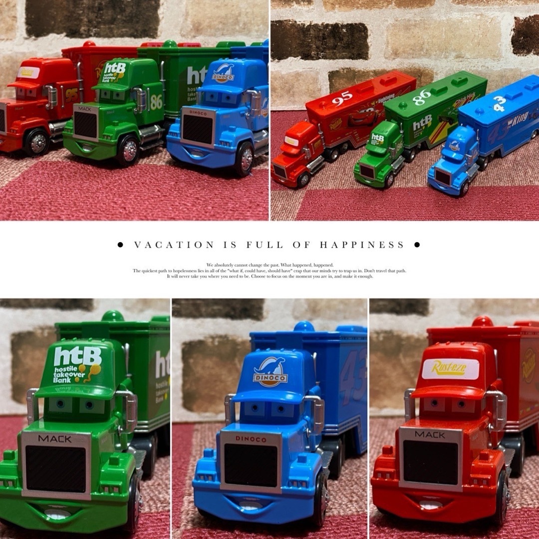 新品　ディズニー　カーズ　マック トラック トレーラー　3台セット