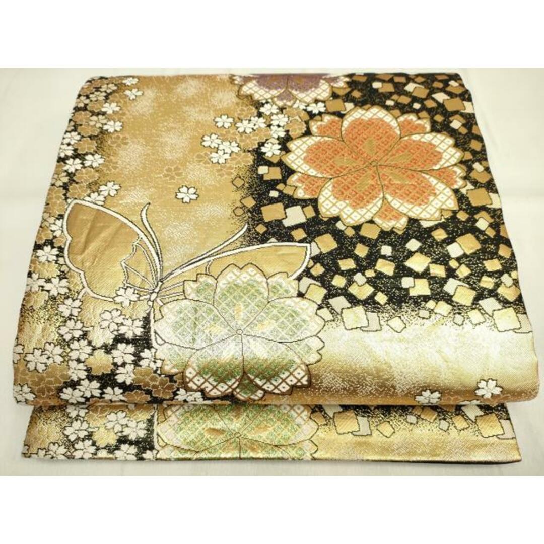 N551 振り袖 黒地 金糸銀糸 刺繍 豪華花束文様 梅 熨斗 正絹 N551 振り袖 黒地 金糸銀糸 刺繍 豪華花束文様 梅 熨斗 正絹
