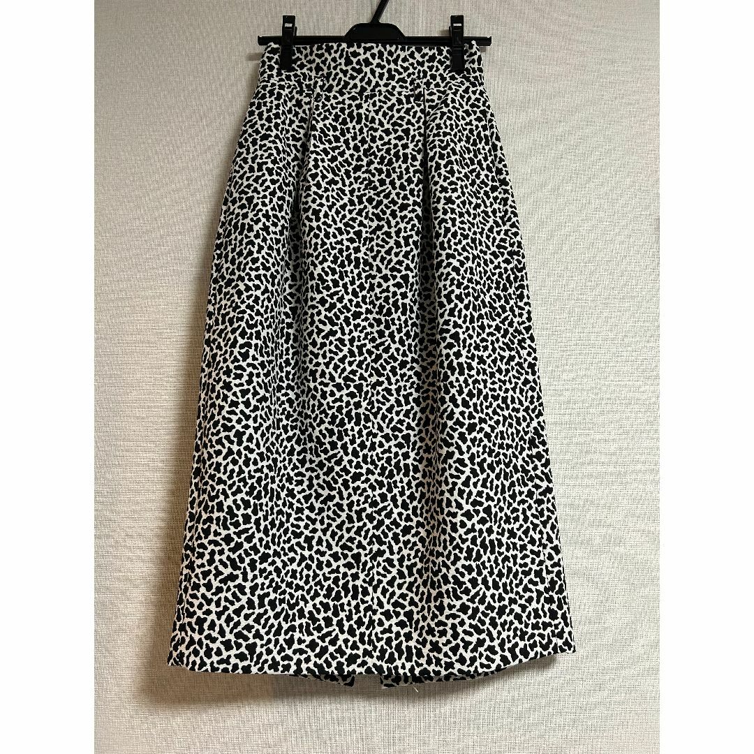 【hLM】ジャカードコクーンスカート (ブラック / 36)（新品）