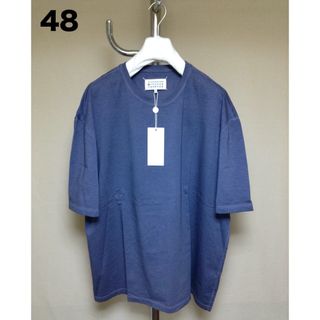 メゾンマルジェラ(Maison Margiela（旧Maison Martin Margiela）)の新品 48 21ss マルジェラ ガーメントダイTシャツ ブルー 17335(Tシャツ/カットソー(半袖/袖なし))