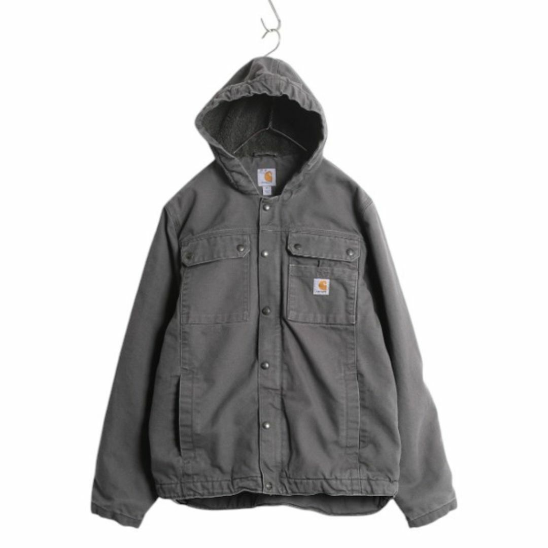 【今日の超目玉】 フリース パイル ブルゾン フード ワーク CARHARTT 古着 / M メンズ ジャケット パーカー ダック ボア 裏 カーハート US企画 グレー shop|ラクマ ロングハイズ's ショップ ヴィンテージ 古着 by 廃盤の通販 ジャケット・アウター
