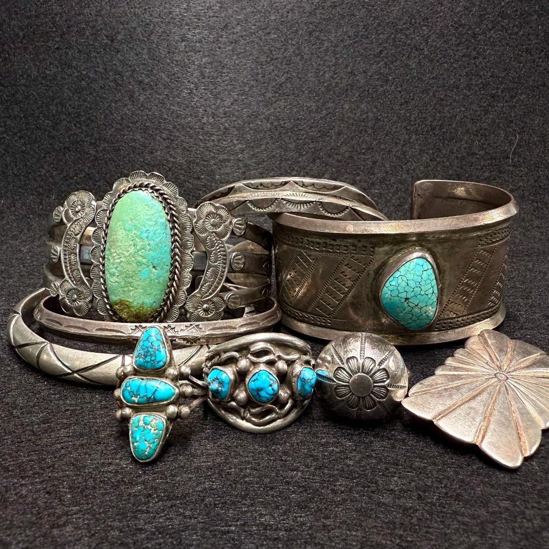 INDIAN JEWELRY - 博物館級 C.G. Wallace ナバホ バングル INDIAN JEWELRY - 博物館級 C.G. Wallace ナバホ バングル
