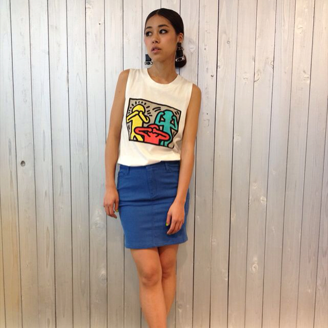 SLY(スライ)のSLY×Keith Haring レディースのトップス(Tシャツ(半袖/袖なし))の商品写真