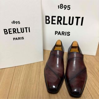 特注 定価37.9万円 ベルルッティ パッチワーク スクリットレザーローファー