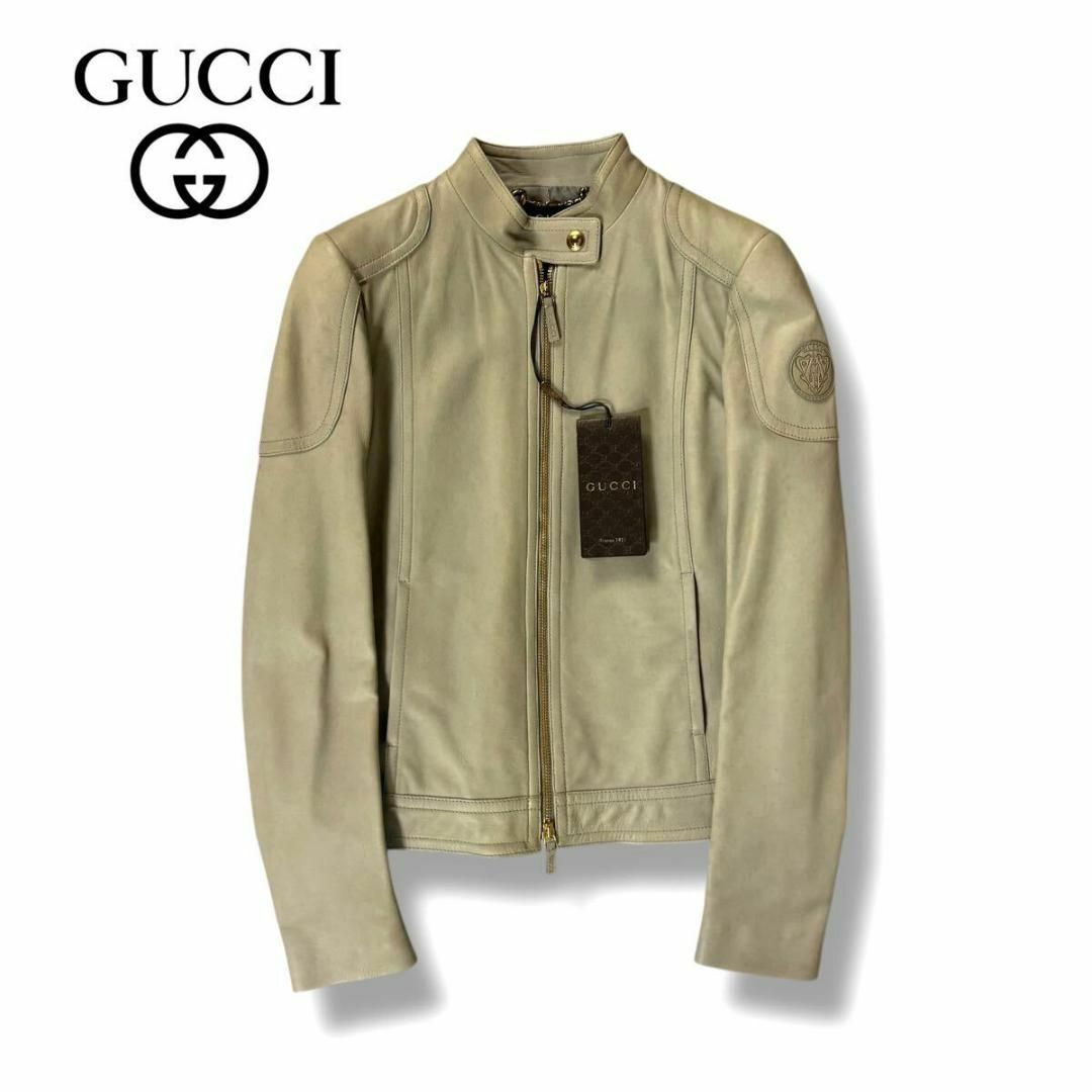 GUCCI - 【未使用】GUCCI レザー ライダース ジャケット 36 GUCCI - 【未使用】GUCCI レザー ライダース ジャケット 36