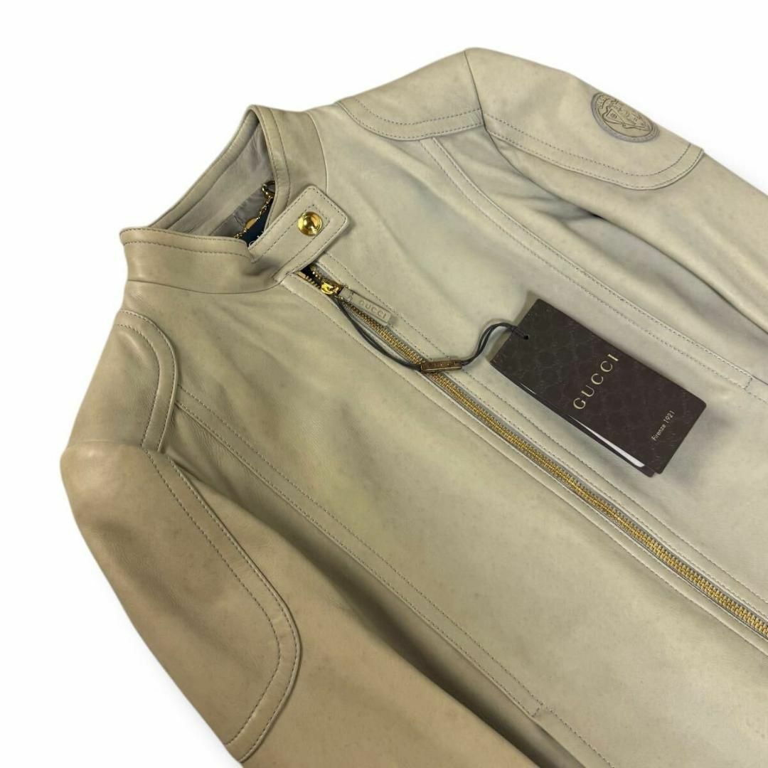 GUCCI - 【未使用】GUCCI レザー ライダース ジャケット 36 GUCCI - 【未使用】GUCCI レザー ライダース ジャケット 36