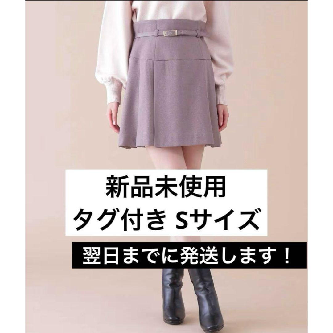 JILL by JILLSTUART - JILL by JILL STUART バックベルト付 プリーツミニスカート