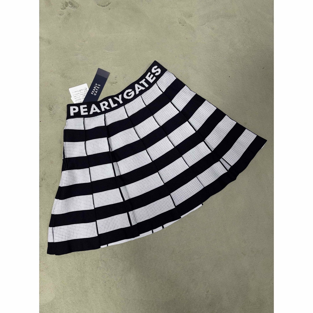 PEARLY GATES - (新品)パーリーゲイツ 、ボーダー柄、ワッフル PEARLY GATES - (新品)パーリーゲイツ 、ボーダー柄、ワッフル