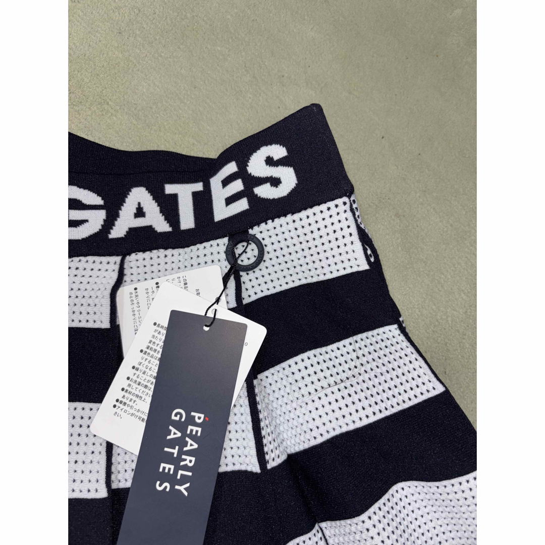 PEARLY GATES - (新品)パーリーゲイツ 、ボーダー柄、ワッフル PEARLY GATES - (新品)パーリーゲイツ 、ボーダー柄、ワッフル