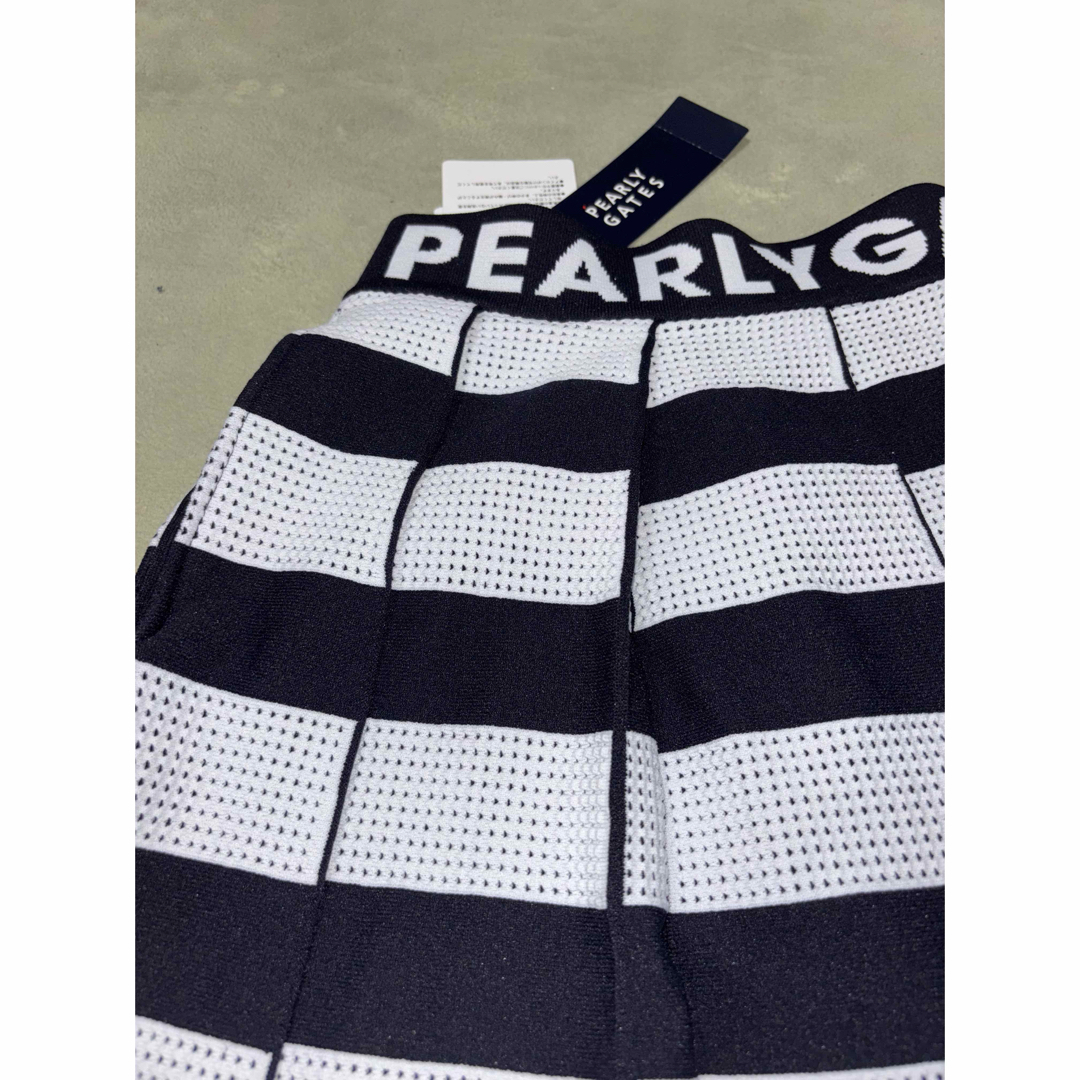 PEARLY GATES - (新品)パーリーゲイツ 、ボーダー柄、ワッフル PEARLY GATES - (新品)パーリーゲイツ 、ボーダー柄、ワッフル