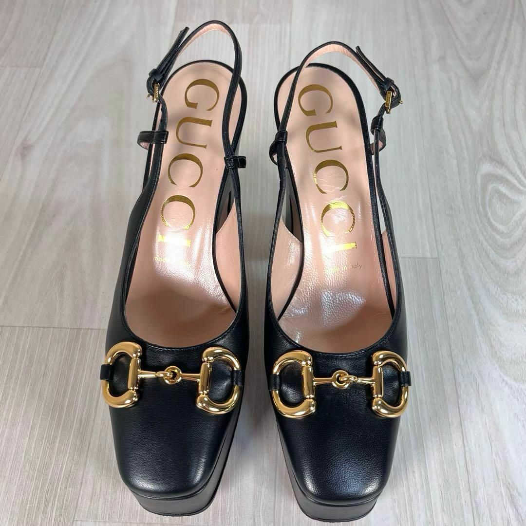 GUCCI - 【美品】グッチ 厚底ハイヒール パンプス ホースビット GUCCI - 【美品】グッチ 厚底ハイヒール パンプス ホースビット