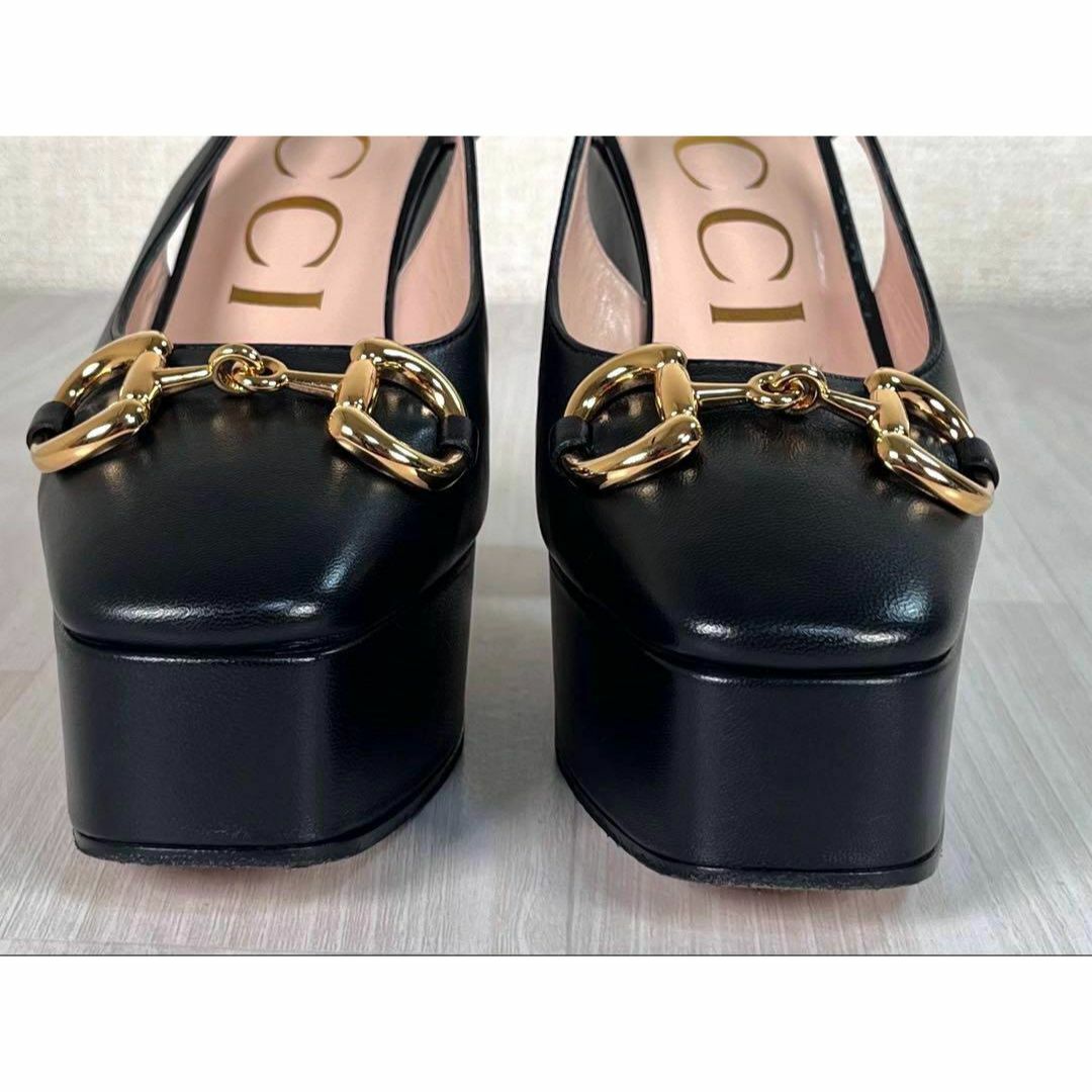 GUCCI - 【美品】グッチ 厚底ハイヒール パンプス ホースビット GUCCI - 【美品】グッチ 厚底ハイヒール パンプス ホースビット