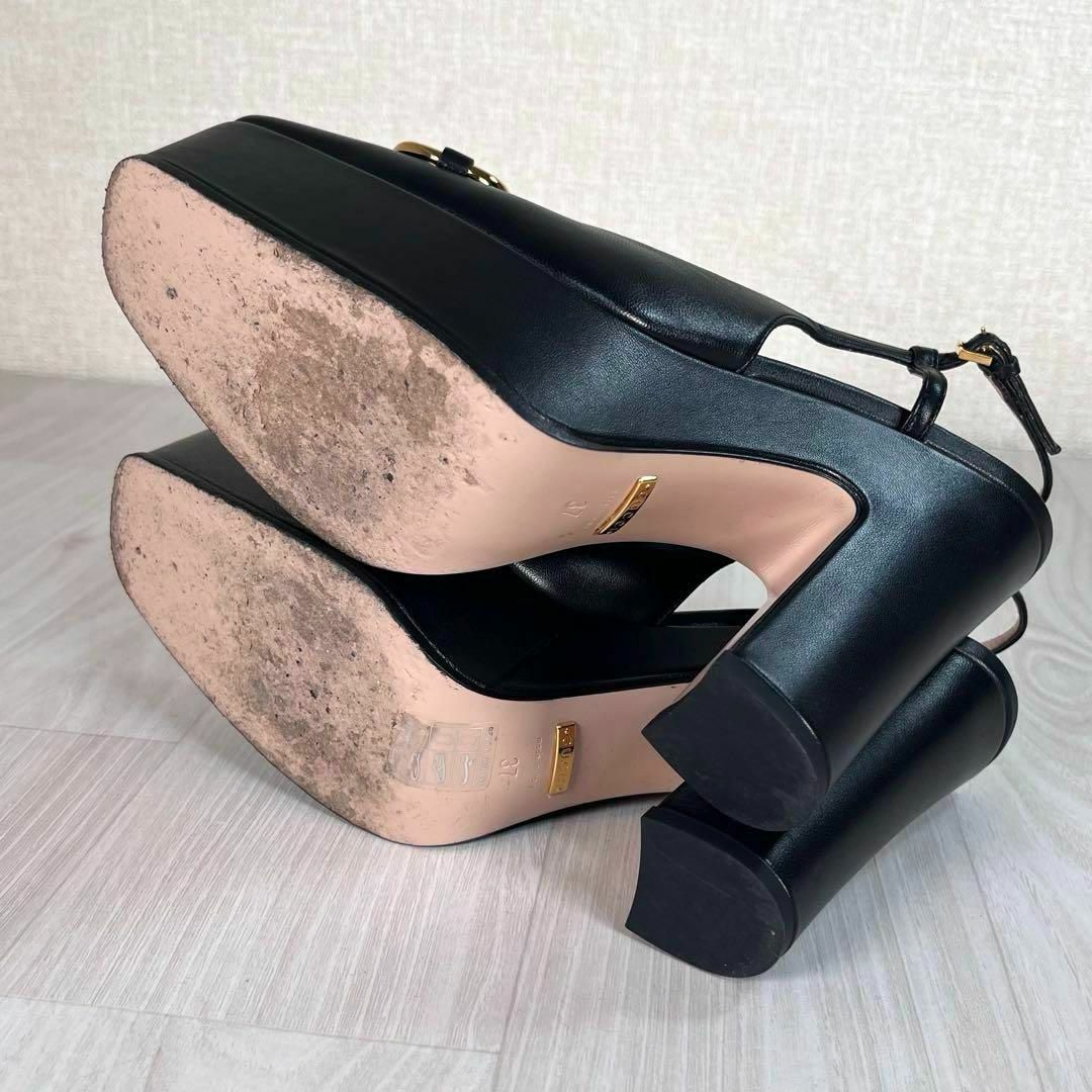 GUCCI - 【美品】グッチ 厚底ハイヒール パンプス ホースビット GUCCI - 【美品】グッチ 厚底ハイヒール パンプス ホースビット