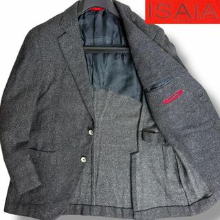 ISAIA - 美品◇ISAIA イザイア キャメル100% ヘリンボーン柄 ISAIA - 美品◇ISAIA イザイア キャメル100% ヘリンボーン柄