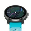 【新品】スント SUUNTO 腕時計 メンズ SS051153000 レース エス チタニウム コートニー 充電式クォーツ グレーxターコイズブルー/イエロー デジタル表示