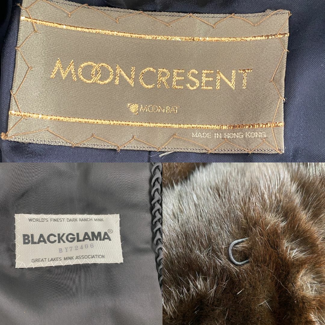 MOONBAT - ムーンバット 毛皮コート BLACKGLAMA ブラックグラマ MOONBAT - ムーンバット 毛皮コート BLACKGLAMA ブラックグラマ