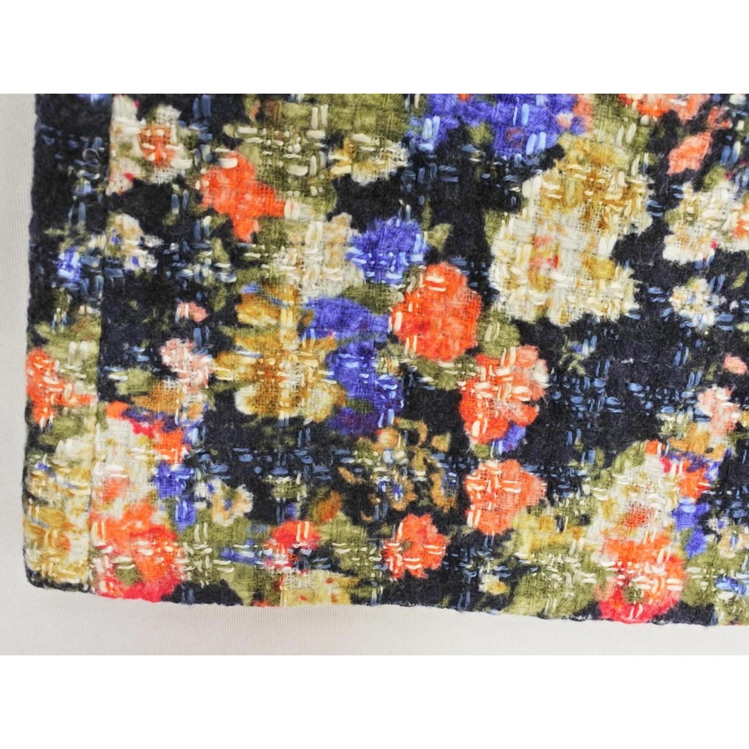 MACPHEE マカフィー トゥモローランド ウール混 花柄 スカート size34/濃紺 ◇■ レディース MACPHEE マカフィー トゥモローランド ウール混 花柄 スカート size34/濃紺 ◇■ レディース