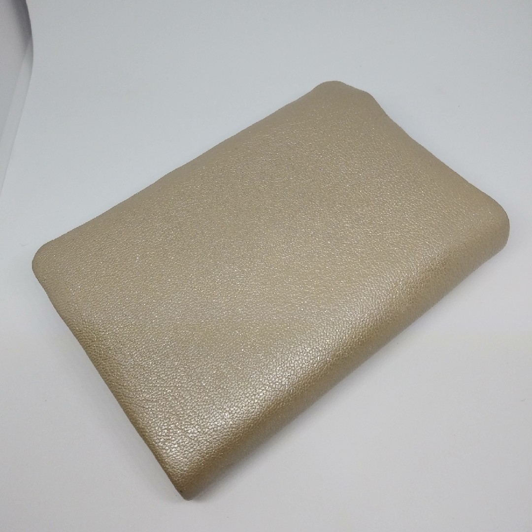 Kitamura キタムラ/ 美品) 折り財布 シャンパンゴールド 革 レザー Kitamura キタムラ/ 美品) 折り財布 シャンパンゴールド 革