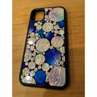 スマホケース　iPhone11Pro用【螺鈿　らでん】(iPhoneケース)