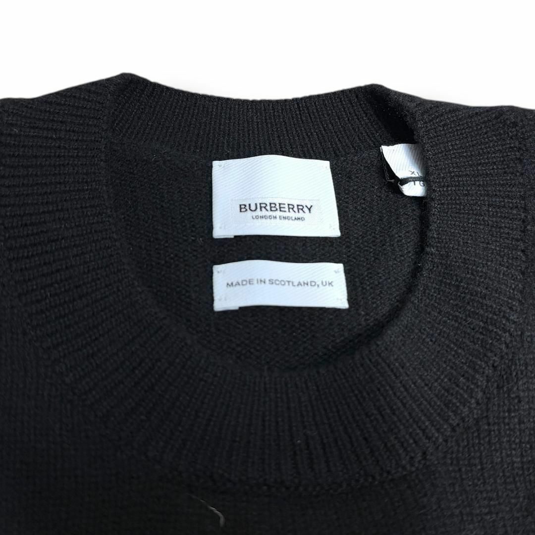 BURBERRY - J6095新品バーバリーリブホースマークカシミヤ100 BURBERRY - J6095新品バーバリーリブホースマークカシミヤ100