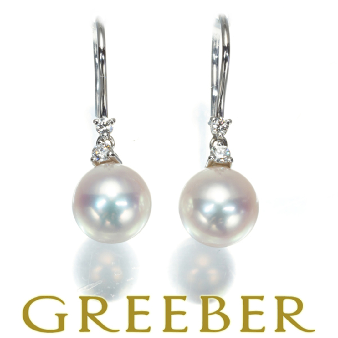 MIKIMOTO - ミキモト ピアス パール 真珠 7.3mm ダイヤ MIKIMOTO - ミキモト ピアス パール 真珠 7.3mm ダイヤ